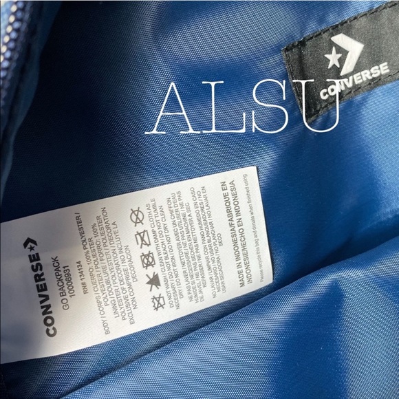 Converse Go Backpack Print Blue Women’s AUTHENTIC - Picture 6 of 7